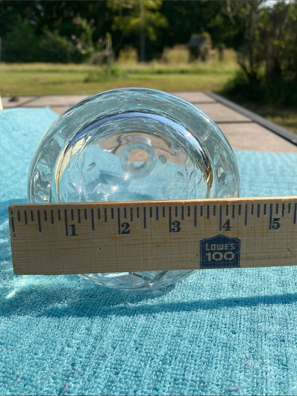 Vintage Romanian Hand-Blown & Cut Crystal (Seeds) Quilted Criss-Cross Decanter